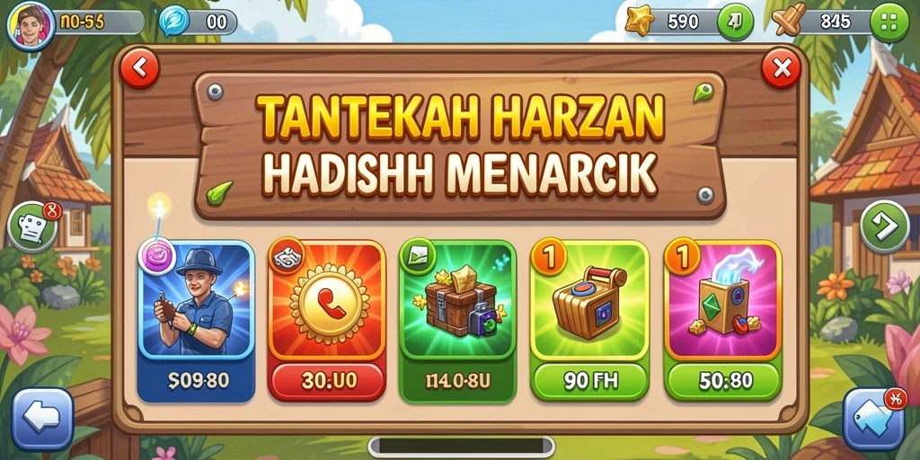 Tampilan awal game dengan grafis yang memukau.