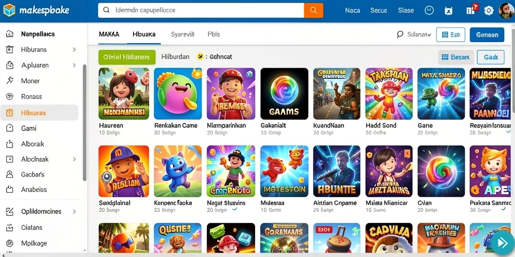 Tampilan utama DEWA1000 yang menarik dan interaktif.