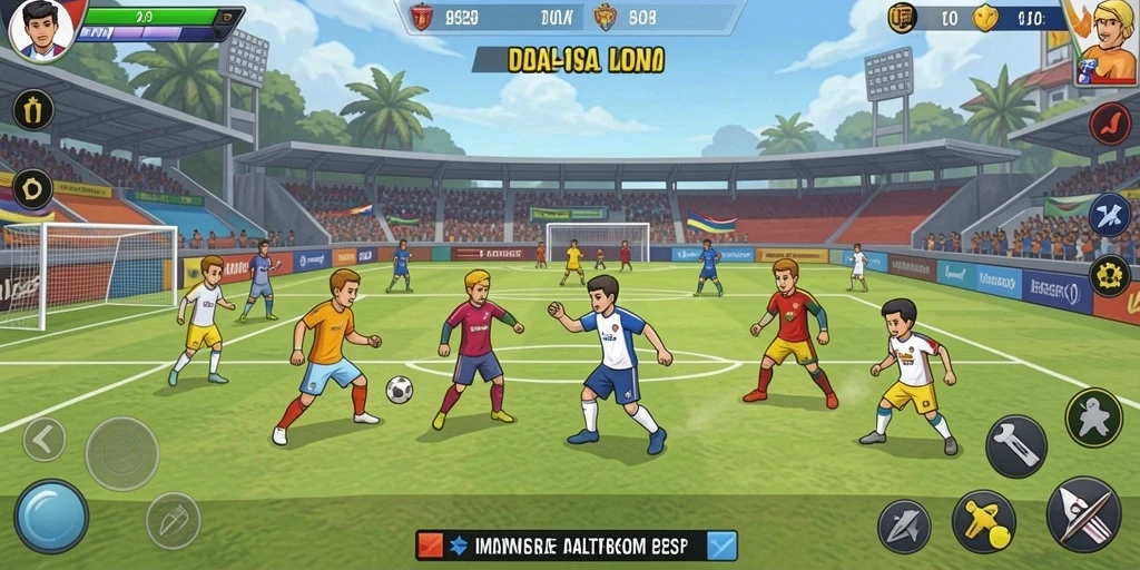 Screenshot menampilkan antarmuka permainan yang menarik.