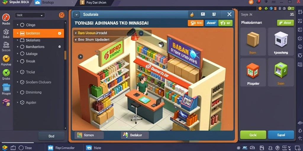 Screenshot menunjukkan antarmuka permainan yang menarik.