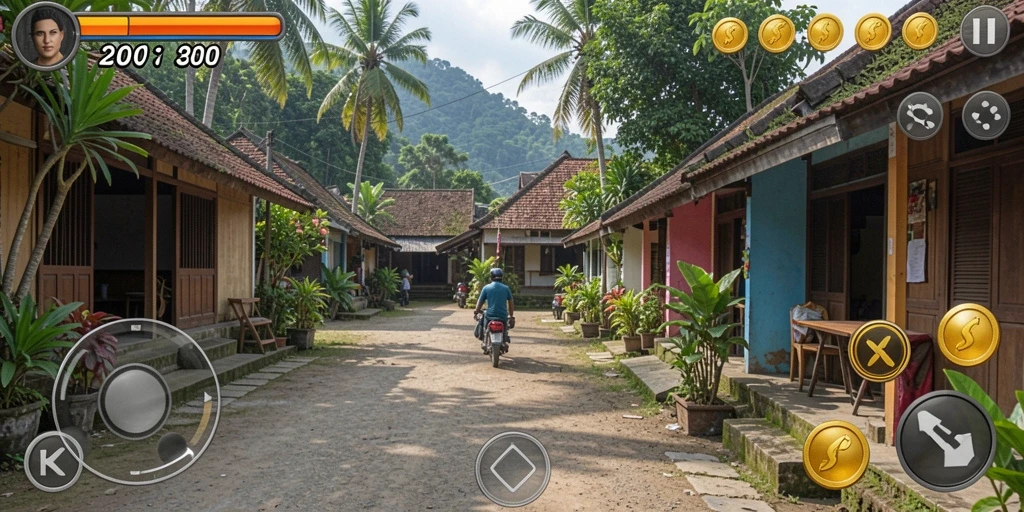 Tampilan grafis yang menawan dan detail yang kaya.