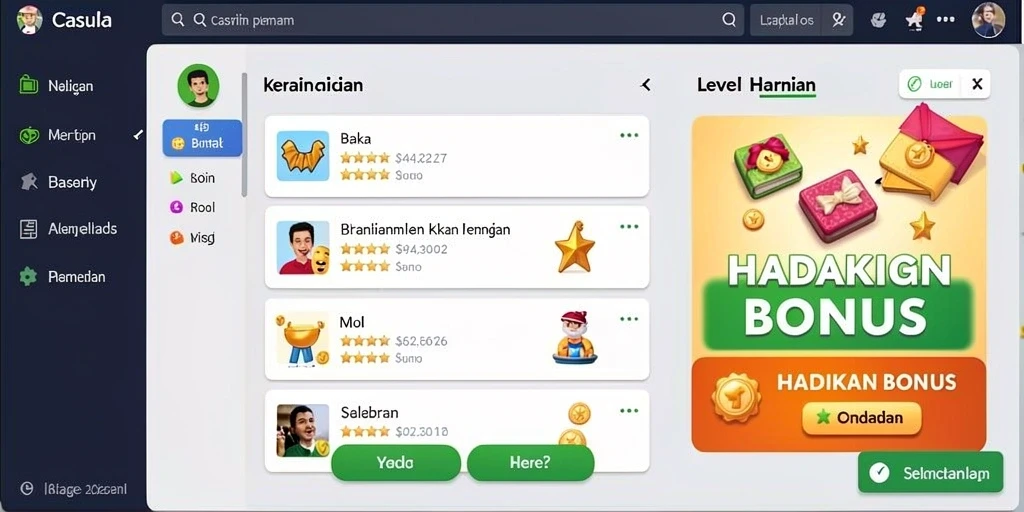 Tampilan awal yang menarik dan intuitif.