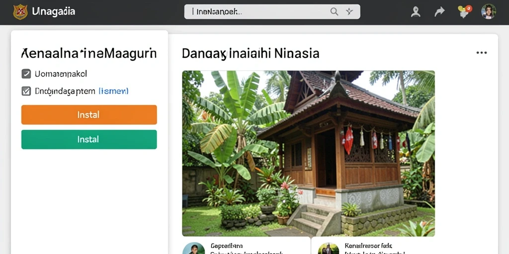 Tampilan menu awal yang menarik dan mudah digunakan.